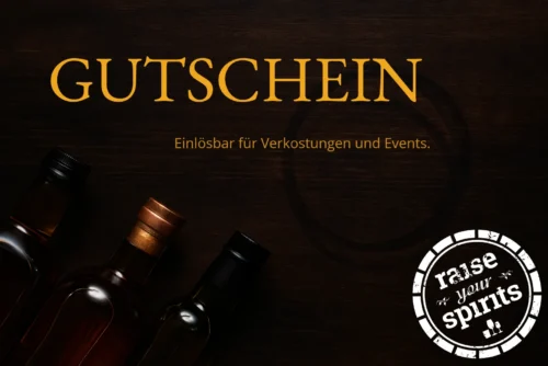 Raise your spirits Verkustungen Gutschein Rum Gin Vodka Wein